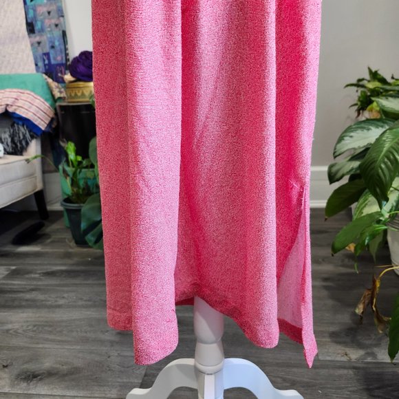 Vintage 1970's Red & White Sundress, Handmade AS IS - Picture 5 of 11